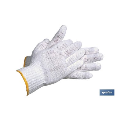 Guantes de punto de algodón con puño elástico | Cómodos y resistentes | Correcta adherencia | Ideales para actividades agrícolas