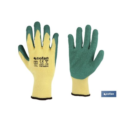 Guantes de tela y palma de látex | Adherencia correcta y resistentes | Ideales para trabajos manuales | Cómodos y adaptables