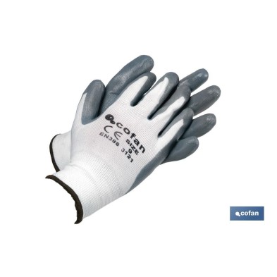 Guantes 100 % de poliéster | Impregnados para mayor seguridad | Flexibles | Protección y confort | Sin costuras
