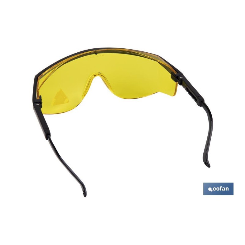 Gafas de Seguridad | Lente Color Amarillo | Protección UV | EN 166:2001