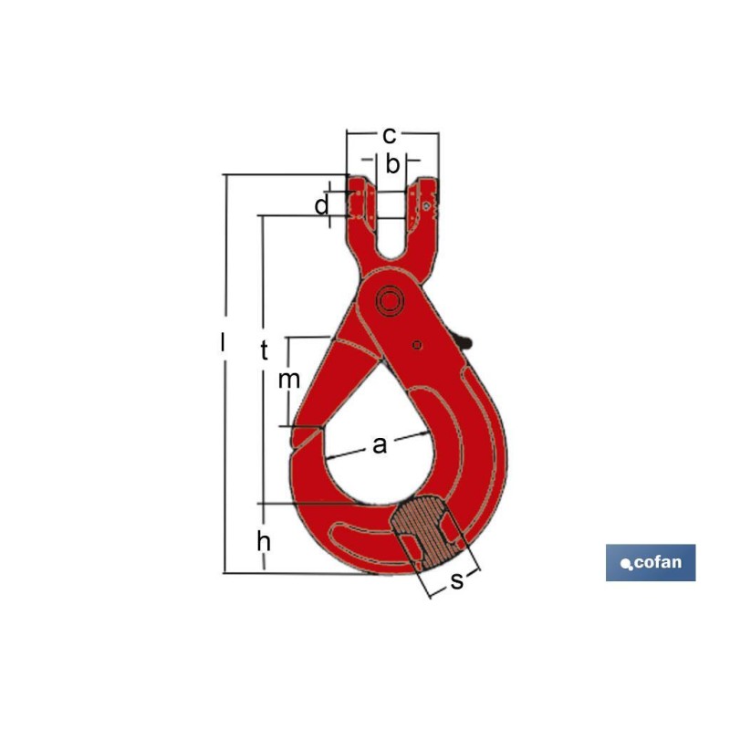 Gancho de Alta Seguridad G-80 Conexión Directa
