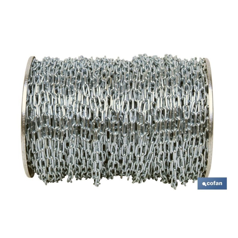 Cadena de Acero Zincado Soldada en Bobinas.