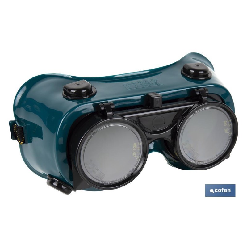 Gafas de Seguridad | Para Soldadores | Lentes Abatibles | EN 166/EN 175