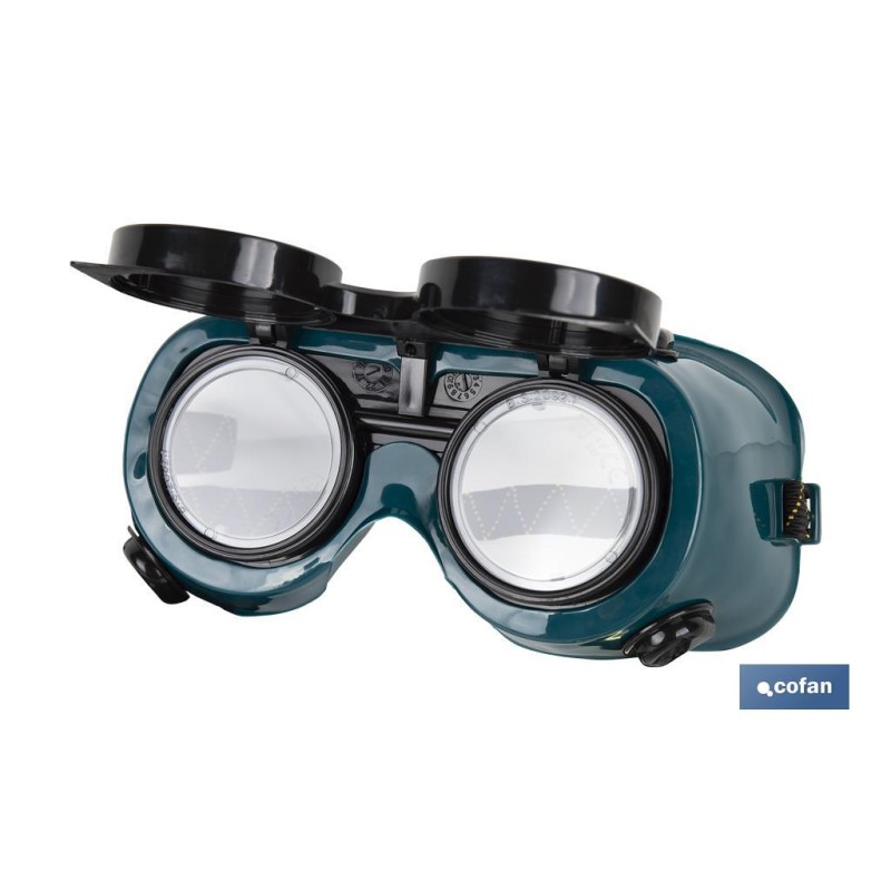 Gafas de Seguridad | Para Soldadores | Lentes Abatibles | EN 166/EN 175