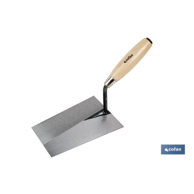 Paleta forjada modelo Norte | Varias medidas de longitud | Para la construcción | Mango de madera