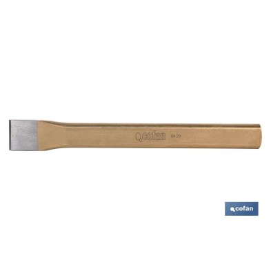 Cortafríos plano para mecánico | Varias medidas de longitud | Fabricado en acero de alta calidad