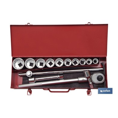 Juego de carracas | Medidas: 3/4 | 14 piezas en el maletín | Calidad profesional