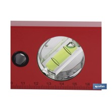 Nivel de aluminio | Medidas desde 300 hasta 1500 mm | Nivel de 3 burbujas para facilitar la nivelación