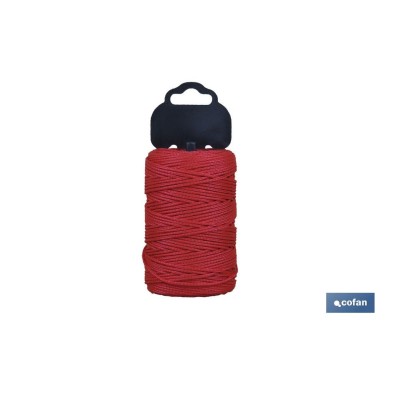 Trenza de Polipropileno / 8842 1,5mm ø Rojo (Blíster)