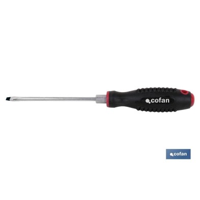 Destornillador Plano de mecánico con hexágono en la varilla | Modelo Comfort plus