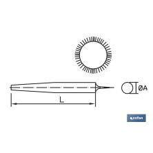Escofina redonda | Dos medidas disponibles | Mango intercambiable y ergonómico | Modelo extrafina