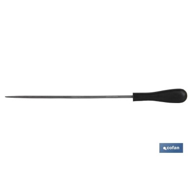 Lima de aguja redonda | Longitud: 6 | Mango fabricado en goma | Modelo fina