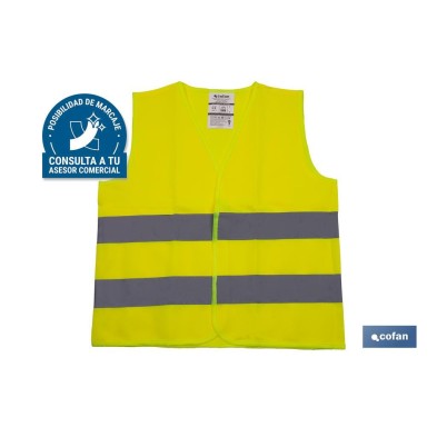Chaleco reflectante | Color Amarillo | Talla niños | EN ISO 20471 | Categoría II I