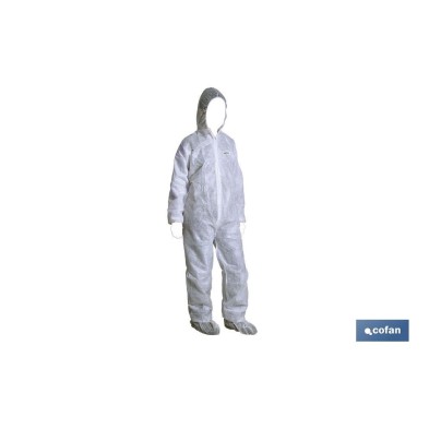 Buzo de Trabajo | Color Blanco | Desechable | Fabricado en Polipropileno | Varias Tallas