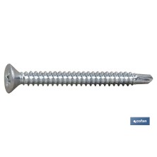 Tornillo Autotaladrante Cabeza Avellanada Phillips Zincado