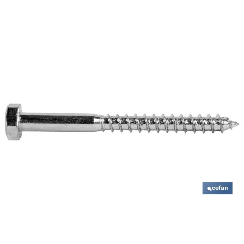 Tirafondos DIN 571 Zincado