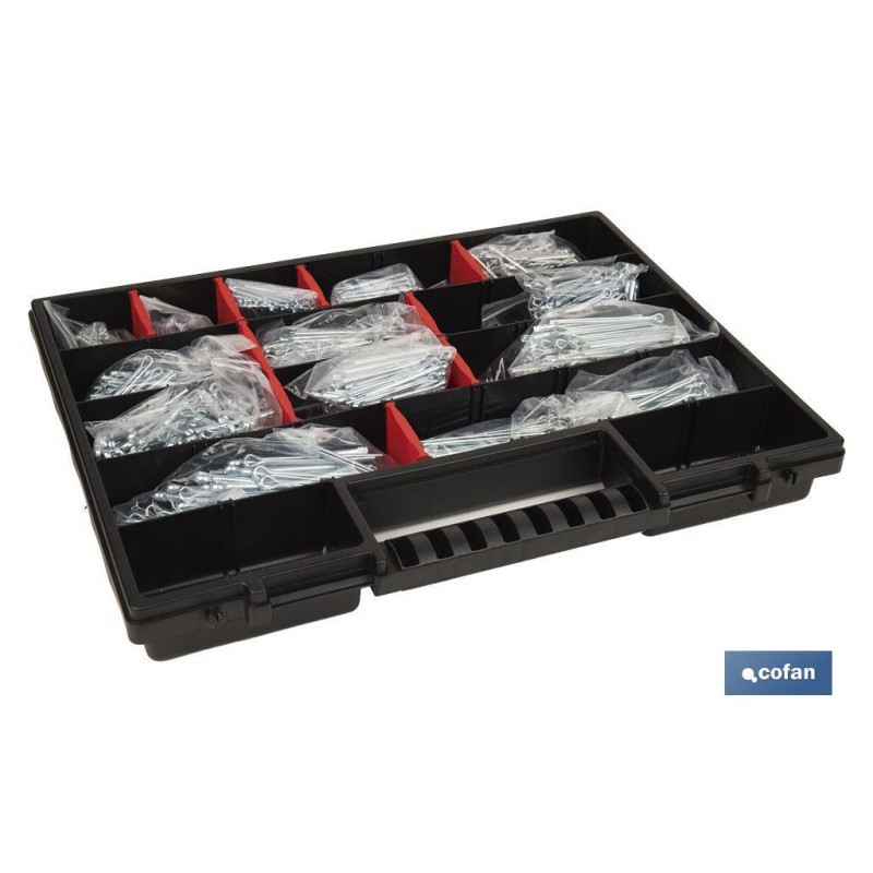 Maletín Surtido Pasadores de Aleta DIN-94 (Contenido 1250 Pasadores)