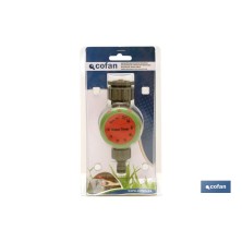 Sincronizador de riego mecánico | Incluye programador de 120 minutos | Apto para jardín | Material de polipropileno