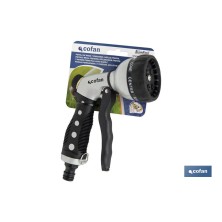 Pistola de Riego en Metal  | 7 Posiciones de Pulverización | Para regar Plantas o Césped