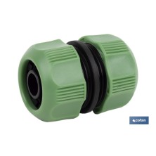 Racor reparador de mangueras de riego | Dos Medidas Disponibles | Fabricado en ABS
