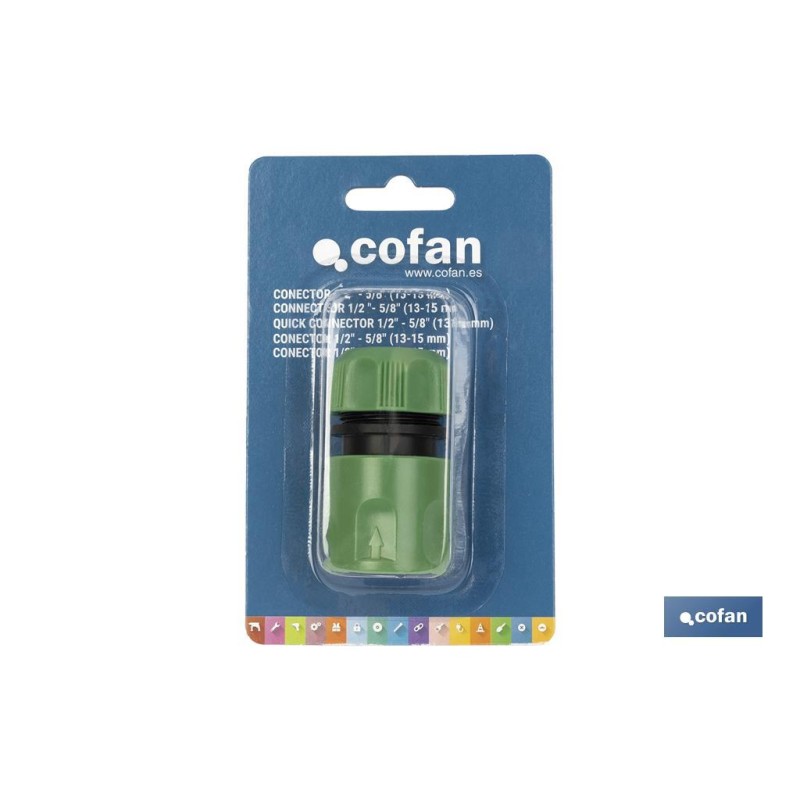 Conector para Manguera de Jardín | Conector Rápido | Dos Medidas Disponibles | Conector Hembra