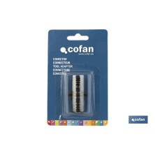 Conector doble para mangueras de jardín | Rosca macho para empalmes | Polietileno | Rápido de instalar