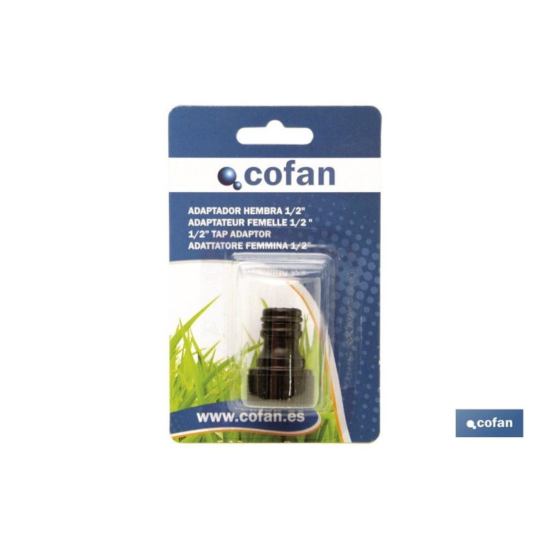 Adaptador de rosca | Hembra de polipropileno  | Para manguera de jardín | Diferentes Medidas