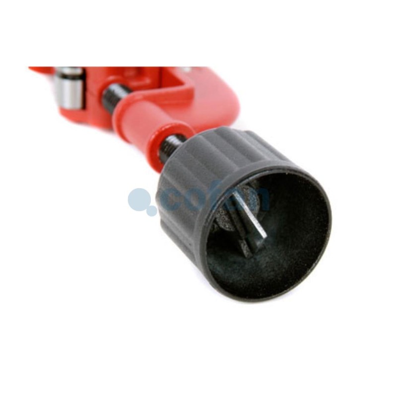 Cortatubos con 2 rodillos | Diámetro: 3-30 mm | Cortador ajustable | Color rojo