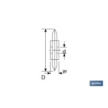 Recambio de cuchilla | Para cortatubos | Diámetro: 26 x 6,2 mm | Perfecta para plástico