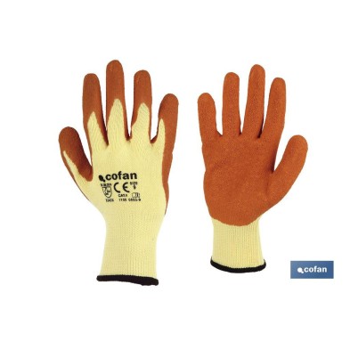 Guantes de tela y palma de látex | Adherencia correcta y resistentes | Ideales para trabajos manuales | Cómodos y adaptables