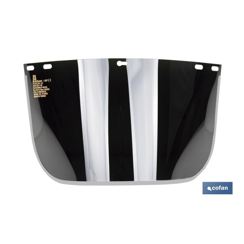 Recambio de Pantalla de Protección | Lente Oscura | Medidas de la pantalla de 400 mm | Protección antivaho