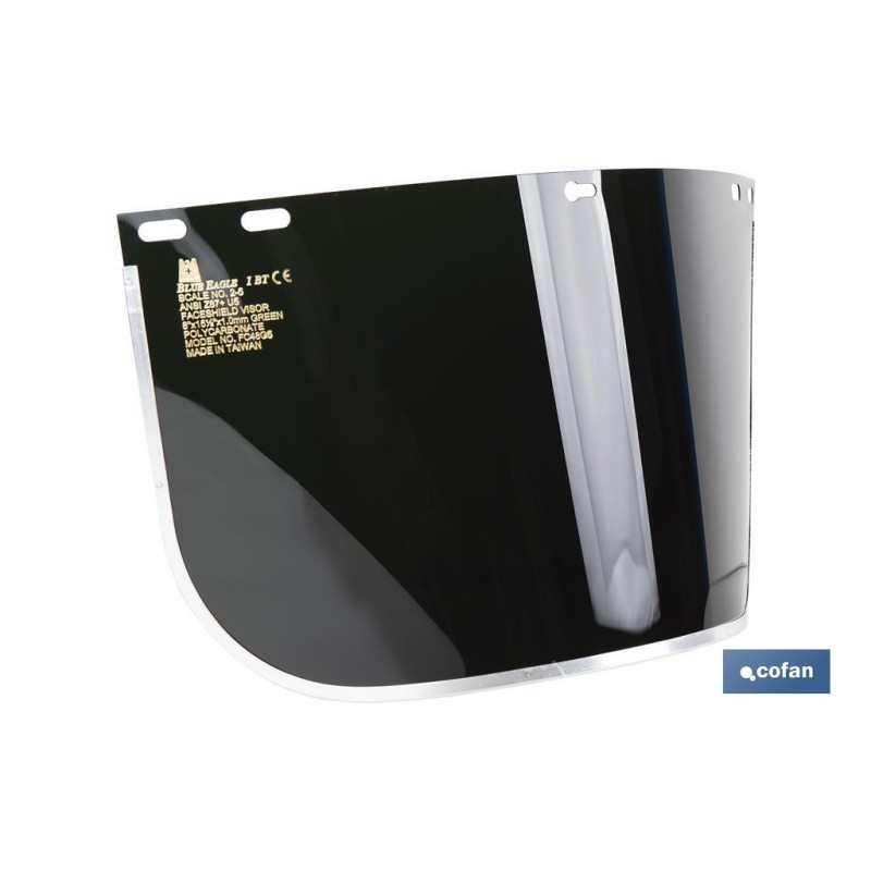 Recambio de Pantalla de Protección | Lente Oscura | Medidas de la pantalla de 400 mm | Protección antivaho