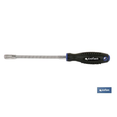 Destornillador flexible con hexágono interior hembra | Modelo Comfort plus | Medida de huella desde SW-6, 7 y 8 mm