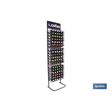 Expositor 126 botes pintura acrílica (varios colores)