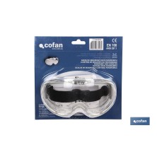 Gafas de Protección contra Proyecciones | Confortables y Ligeras | Ajuste con Goma | Protección UV | Blíster