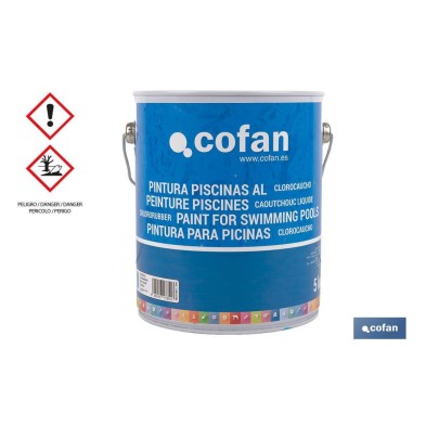 Pintura Piscinas Clorocaucho | Color Azul  Azul Oscuro | Capacidad 5 Kg