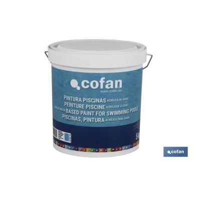 Pintura al agua para piscinas | Resistente a productos de limpieza | Previene la formación de algas