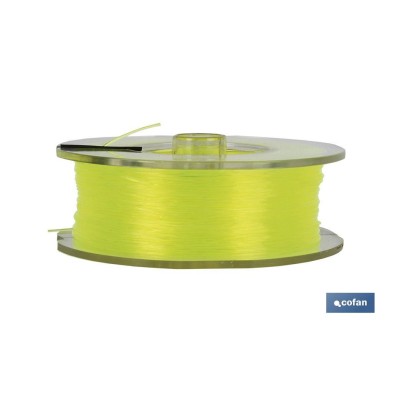 Hilo de Sedal Monofilamento de Nylon 100% Amarillo