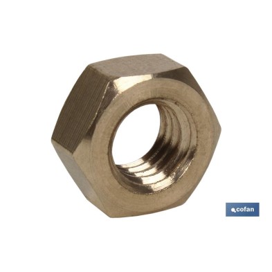 Tuercas DIN 934 Latón