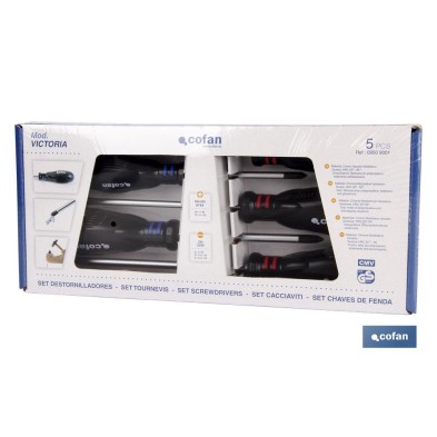 Set de Destornilladores Torx | 5 piezas | Modelo Victoria