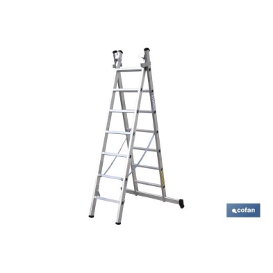 Escaleras Aluminio 2  tramos EN 131