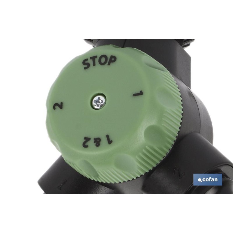 Colector de riego | Con 2 salidas para mangueras de jardín | Con adaptador de grifo | Cabeza de 3/4 - 1