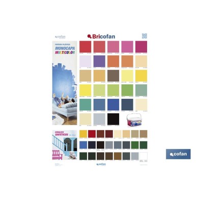 Carta de colores de pintura | Paleta de colores para lacados, maderas, pinturas y productos de decoración