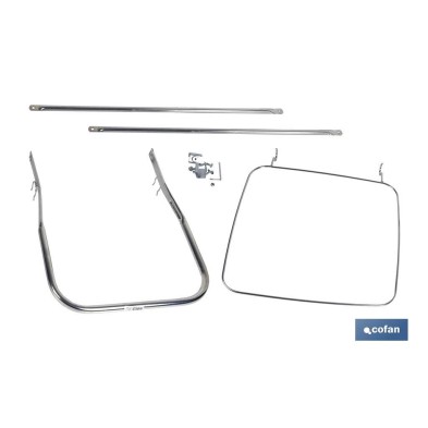 Pedal con aro sujeta bolsa de basura | Para contenedor de 120 litros | Fabricado en metal | Resistente y duradero