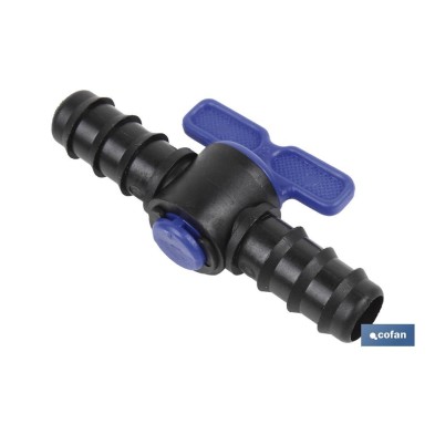 Válvula de riego en color negro | Apto para manguera y nebulizador