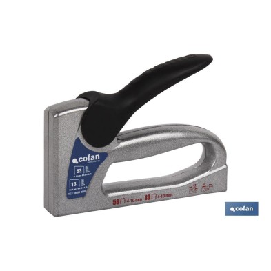 Grapadora manual profesional dúo | Para grapas nº 53 y nº 13 de 4, 6, 8 y 10 mm de longitud