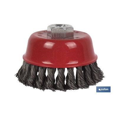 Cepillo Alambre Copa Trenzado M14 Acero