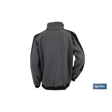 Chaqueta Polar de Trabajo | Modelo Walker | Composición: 100% poliéster | Color Gris/Negro