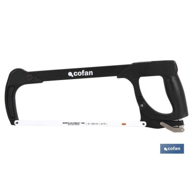 Arco de sierra | Tensión ajustable de metal | Medidas: 12 (300 mm) | 24 TPI