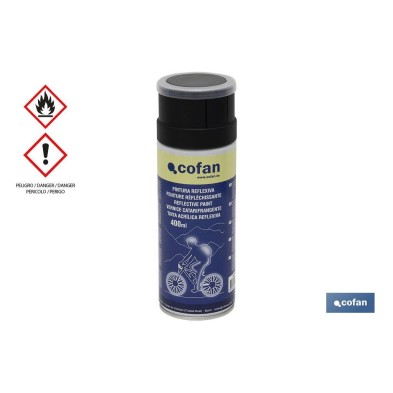 Pintura Acrílica Reflexiva | Envase de 400 ml | Fluorescente | Poder Luminoso en Superficies Blancas